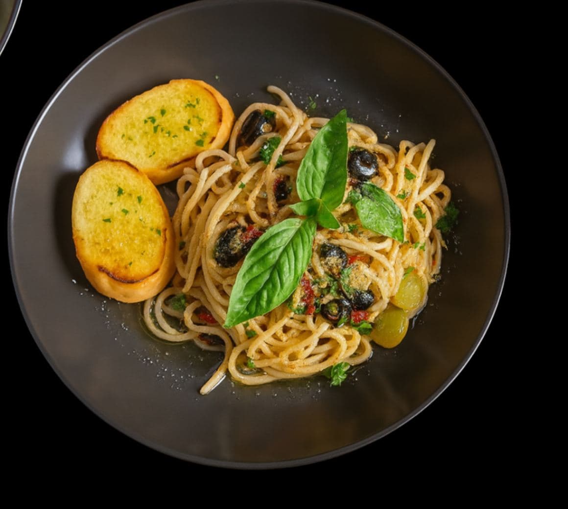 Mushroom truffle pasta