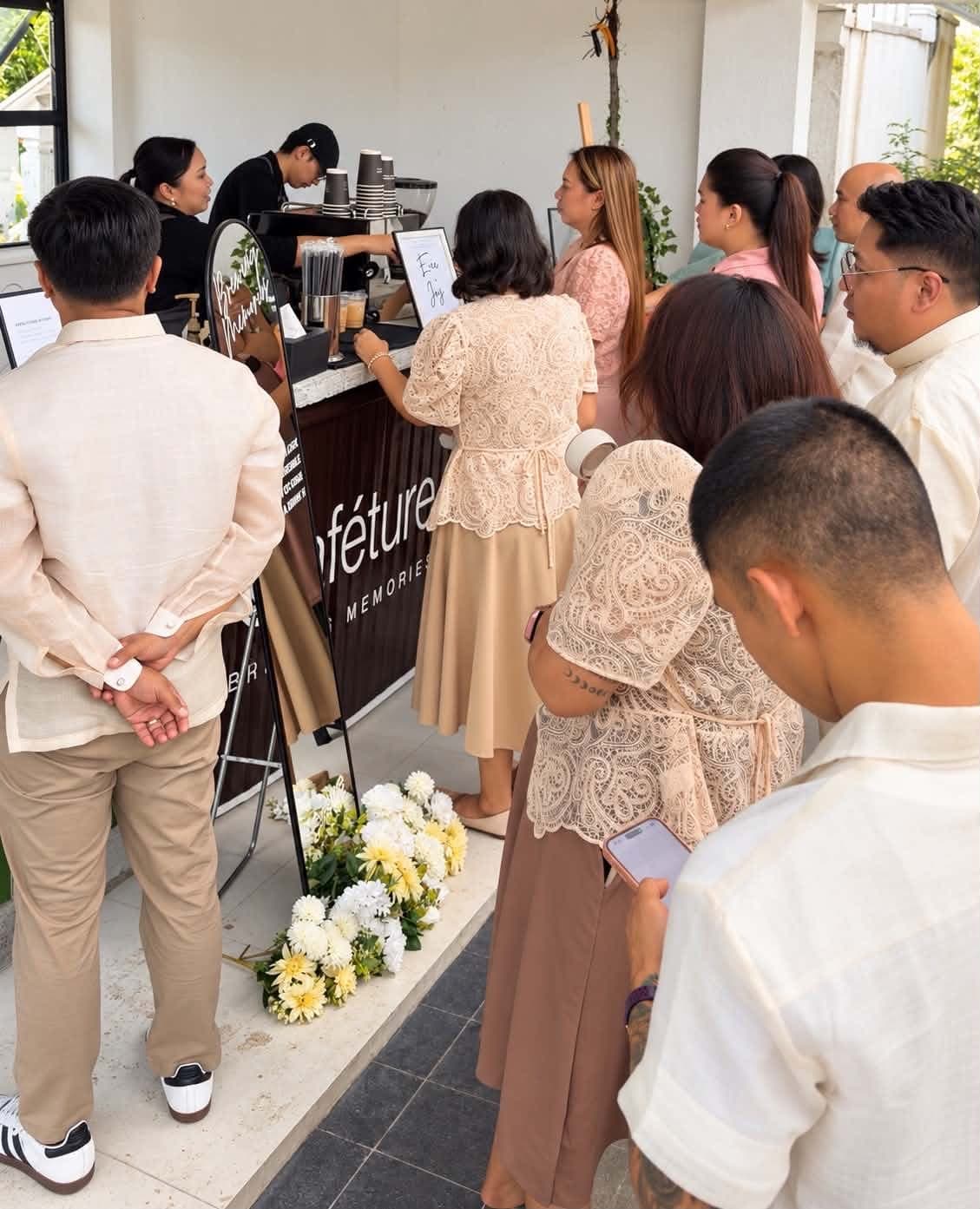 Caféture coffee cart: wedding